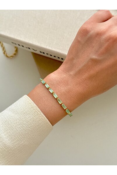 YOUES JEWELRY Steel Waterway Baguette Minimal Bracelet