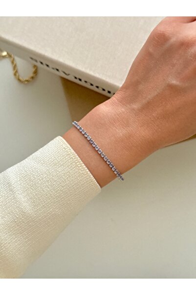 YOUES JEWELRY Steel Waterway Baguette Minimal Bracelet