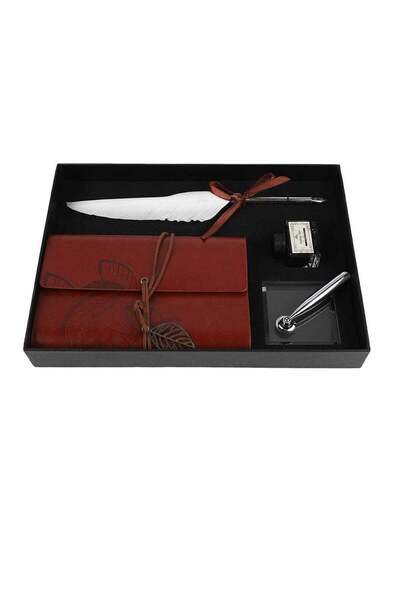 Generic علبة هدايا خفيفة الوزن للأدوات المكتبية، دفتر ملاحظات، قلم ريشة، قلم حبر