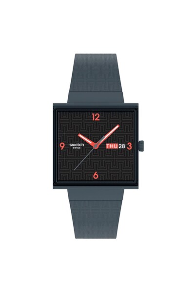 Swatch SO34M701 Squared Off Unisex Kol Saati