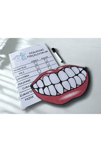 Loyameri Kidsshop فرشاة أسنان صيفية - شكل الأسنان - قلم