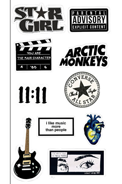 Limitless Design مجموعة ملصقات ثقافة الشارع – 22×30 سم |   موسيقى الروك، الهي...