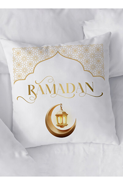 LOWHA Polyester Pillowcase Cushion Cover with Ramadan Crescent and Lantern De...