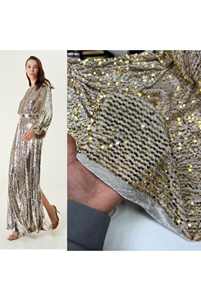 Şanlı Kumaş Marka Pullu Abiyelik Kadife Kumaş