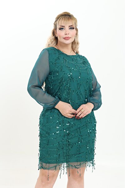 gesmoda Rochie de seară cu paiete M1878, neagră