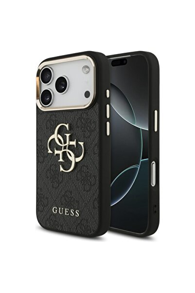 Guess Δερμάτινη θήκη 4G Logo για iPhone 17 Pro - Μαύρη