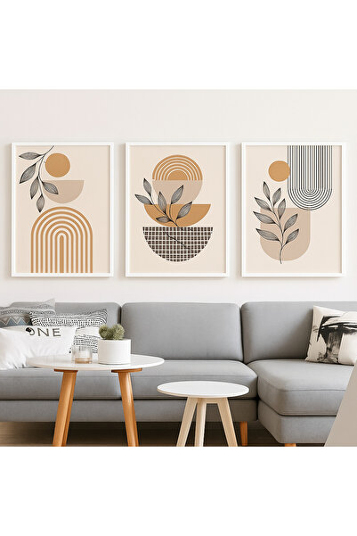 NT Handmade Set de pictură murală din MDF cu imprimare UV, cu model abstract,...