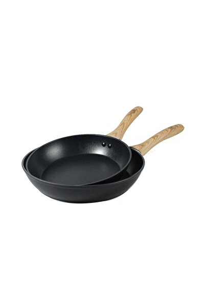 Kitchen Non-Stick Cast Aluminum Frying Pan Set – 22 + 24 cm