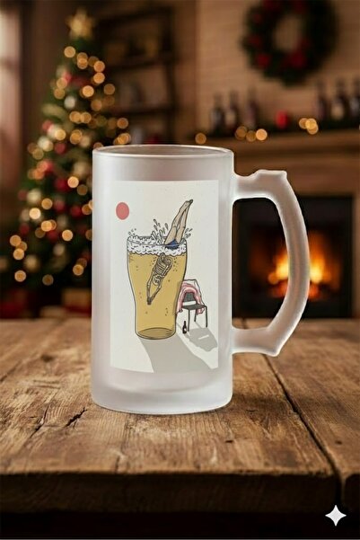 sartre art Beer Pool Design Frosted Glass Beer-Soda Cup