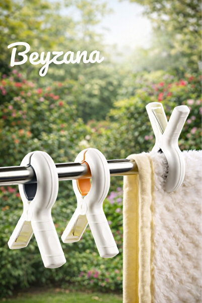 BEYZANA 1 Adet Büyük Boy Yorgan Battaniye Çamaşır Mandalı & Masa Kıskacı Çok ...