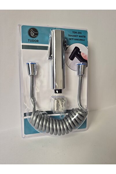 TUDOR Taharet Matik Seti – Akordeon Hortumlu, Dayanıklı El Duşu, Duş Askılı K...