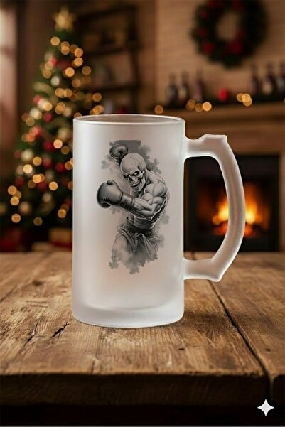 sartre art Boxer Design Frosted Glass Beer-Soda Glass