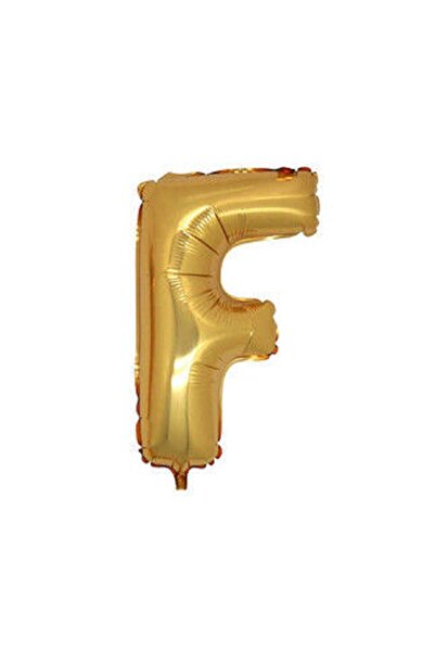 BenimMarifetlerim Letter F Gold Foil Balloon 16 Inch 40 cm