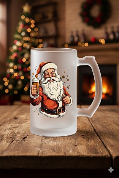 sartre art كأس بيرة زجاجي مصنوع من الزجاج المثلج بتصميم نويل بيرا بابا