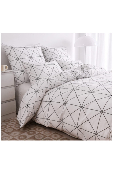 OEM Duvet Cover Set 220 × 240 cm + 2 Pillowcases 65 × 65 cm, Microfiber – Bla...