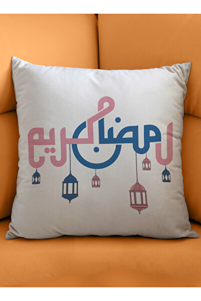 LOWHA غطاء وسادة من البوليستر بتصميم رمضان كريم