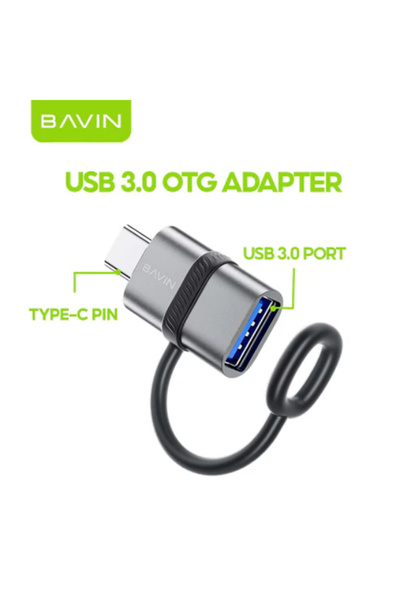 Bavin OTG-99 OTG Adapter Type-C Port Converter 480Mbps High-Speed Data Transfer
