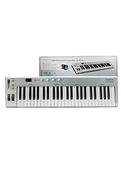 Nemesis 49MIDI 49 Tuşlu MIDI Klavye Kontrolcü | Dokunma Hassasiyetli Tuşlar D...
