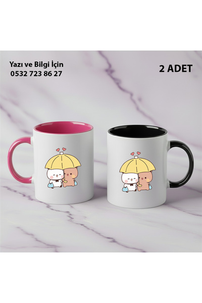 Ceymas Hediyelik 2-Piece Valentine's Day Gift Dudububu Birthday Bubududu Mug ...
