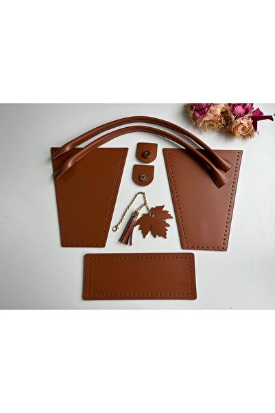 zg hobi aksesuar Knitting Bag Kit - Tale Set Tan Color