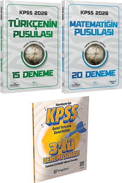 CBA Akademi Türkçenin Pusulası 15 Deneme Matematiğin Pusulası 20 Deneme - 3 D...