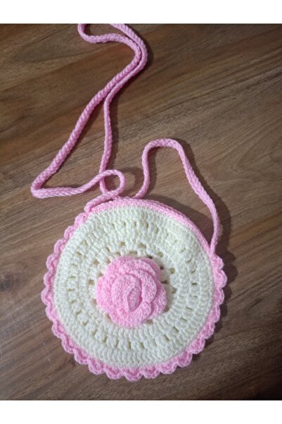 ENA Girl's Bag, Hand-Knitted Bag