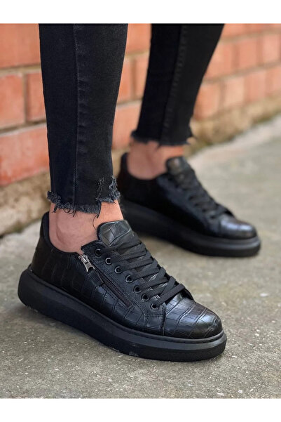 BLACK MODBLACK Kb-309 kuback charcoal zipper and lace-up men's daily shoe