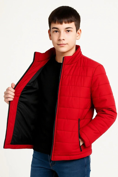 BLACK MODBLACK Ozbay Boys' Puffer Jacket Lightweight and Warm Winter Zippered...