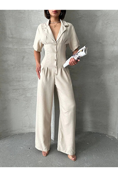 BLACK MODBLACK Ozbay Long Linen Jumpsuit S255059 1152714