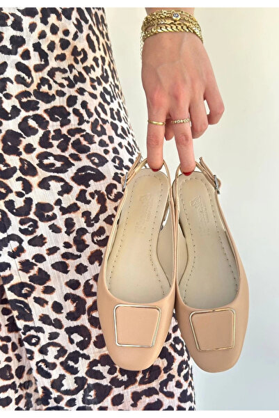 BLACK MODBLACK Ozbay canka nude skin flat shoe 1152714