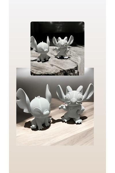3D TASARIM Boyama seti (2li set ) Figür Stitch&Angel