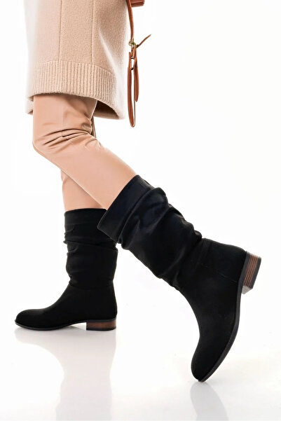 BLACK MODBLACK أحذية أوزباي PLOD من جلد الغزال الأسود 1152714