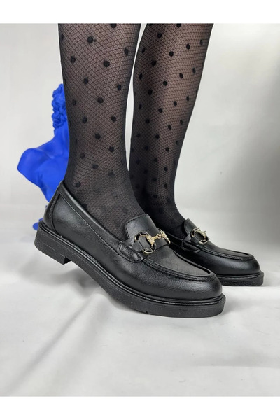 BLACK MODBLACK Kb-806 Kuback Charcoal Skin Daily Women's Flat Shoes