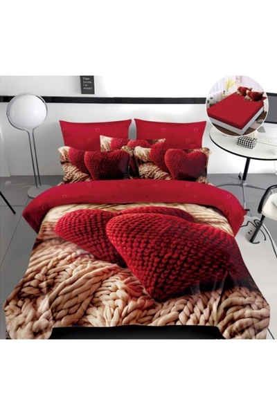 Happy Home Bed linen with ELASTIC 180 x 200, for double bed, FINET, 4 pieces