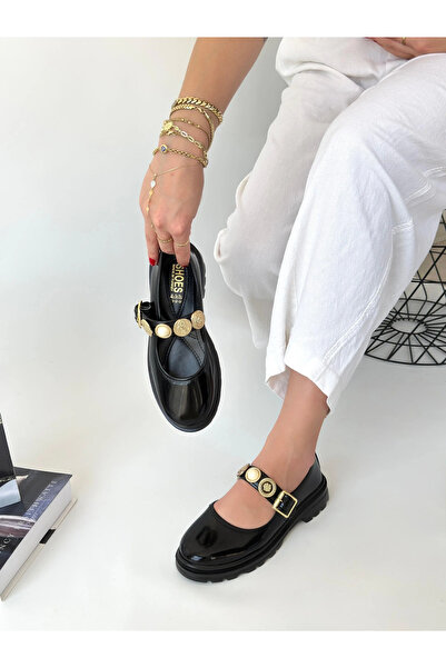 BLACK MODBLACK Ozbay okira black patent oxford shoe 1152714