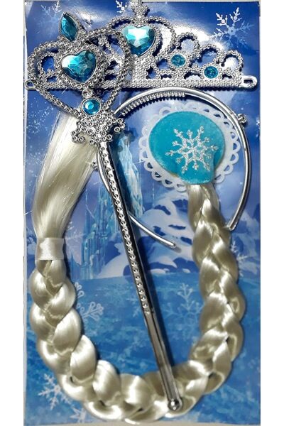Zgts Fancy Steps Accessories Frozen Elsa Anna (Crown Hair Band Frozen Wand)