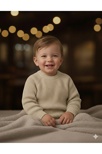 Mihrumay Bebek ve Çocuk Selanik Örgü Triko Kazak