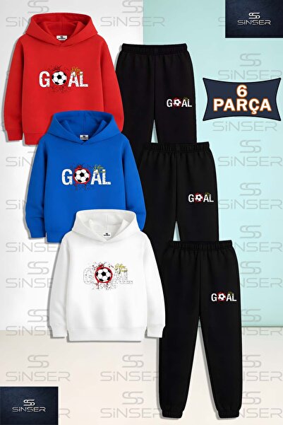 SS SİNSER Детски унисекс комплект анцуг от 3 части с качулка  "GOOL STAINED W...