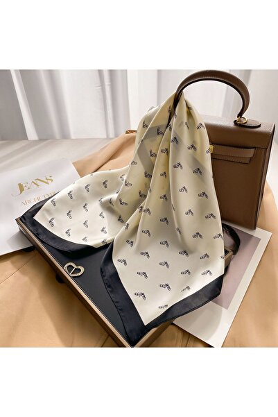 Carla Moreno Apaszka Chusta z nadrukiem damska jedwab syntetyczny Szal na pre...