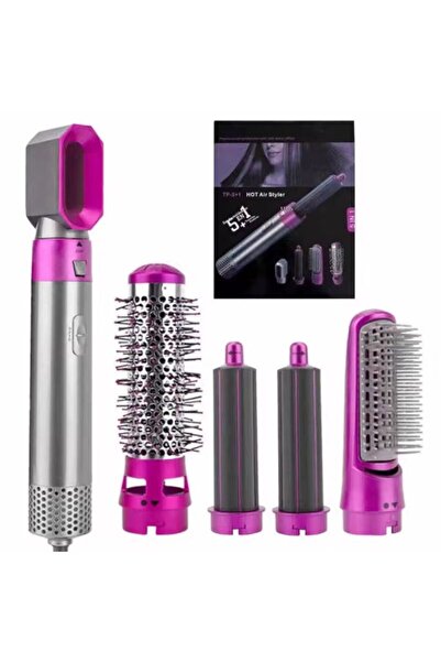 TrendyLux 5-in-1 1100W Electric Hairbrush – Straightening, Curling, Drying, V...