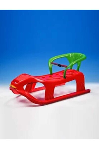 OEM Snow Star Children's Sled with Backrest - Red