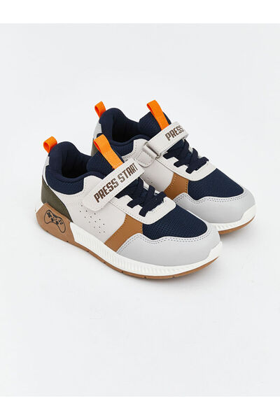 LC Waikiki Pantofi sport pentru băieți LCW STEPS, bej, cu șireturi și velcro