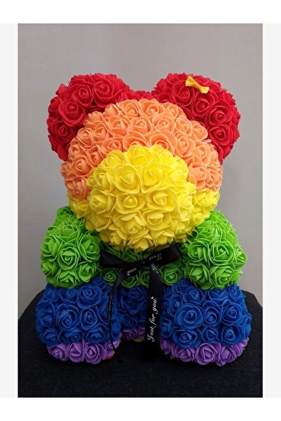 naniland.ro Ursuleț Decorativ din Trandafiri Artificiali – 40 cm