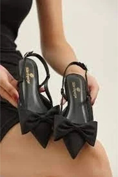 BLACK MODBLACK Ozbay cenya black satin flat shoe 1152714