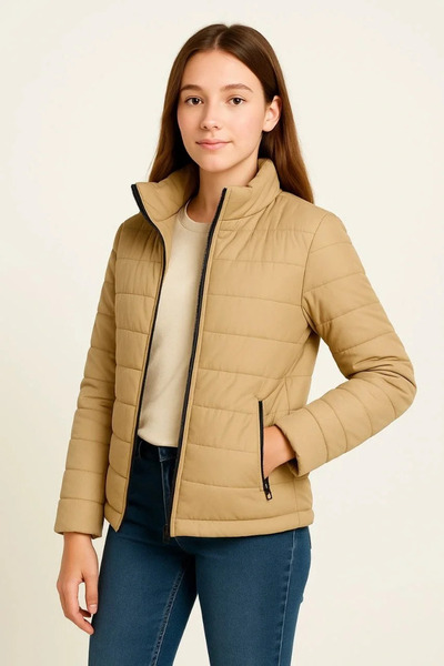 BLACK MODBLACK Ozbay Girls' Inflatable Coat Lightweight and Warm Winter Coat ...