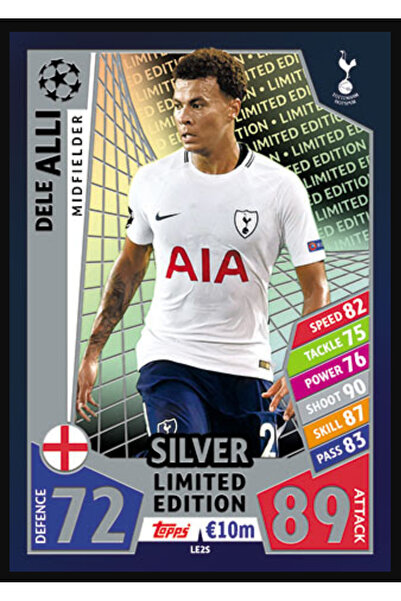 Topps Match Attax Champions League Le2S - Dele Alli - Limited Edition Silver ...