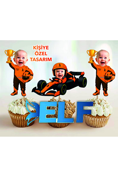 ELF REKLAM Kişiye Özel Yarış Arabalı Kürdan Süsü (10 ADet)