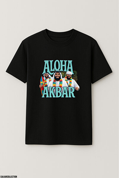 CALKARCOLLECTION Unisex Oversized Aloha Akbar T-Shirt
