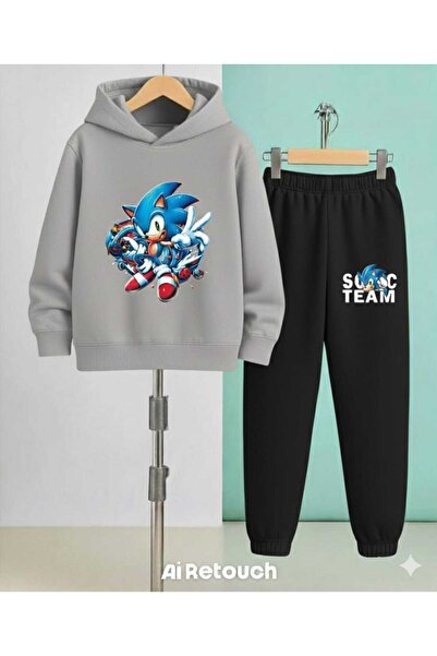 Nice Clothes Set trening pentru copii cu glugă UNISEX BIG SOC TEAM PRINT