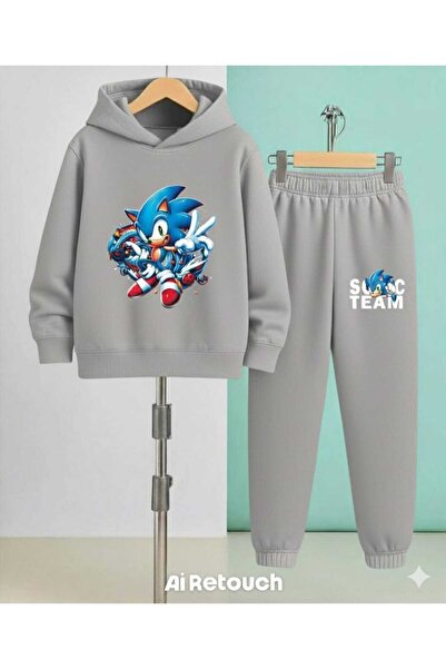 Nice Clothes Set trening pentru copii cu glugă UNISEX BIG SOC TEAM PRINT